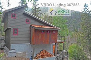 Exterior view with Ski Valley in background