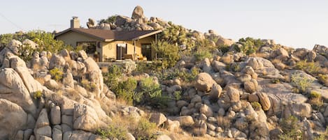 The Sweet Rock Ranch Main House - surrounded by six acres of boulders.