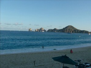 A view of the beach and Land's End