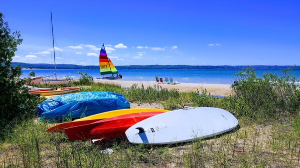 Private beach