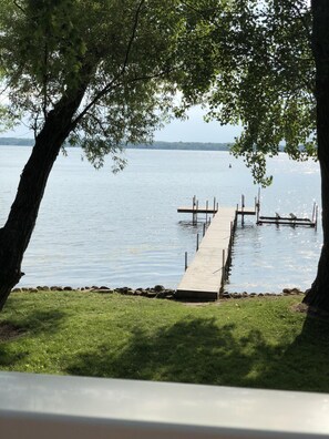 View of dock from main deck.