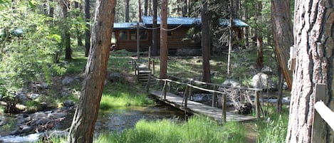 Cabin from the parking area.