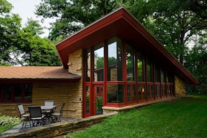 Our guest entry and patio area