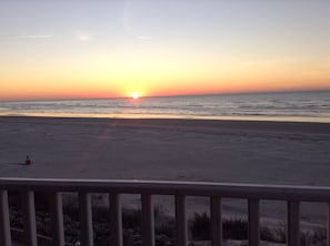 Sunrise from the balcony with your favorite cup of coffee
