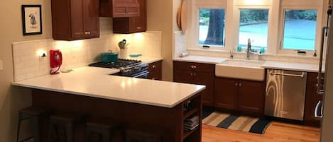 Kitchen with new appliances