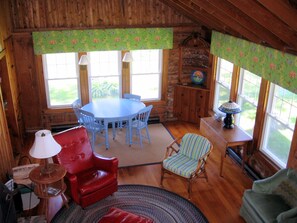 View from Loft of main living area
