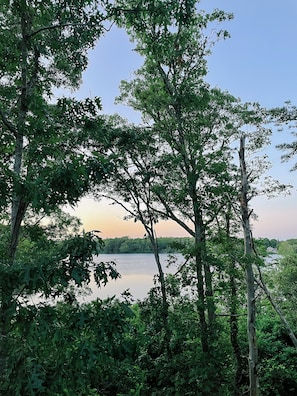 Sunset view from the deck