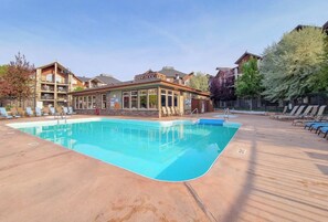 Heated outdoor pool