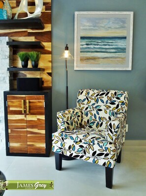 A great little nook to settle into with a book or cocktail