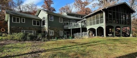 Waterfront side of house