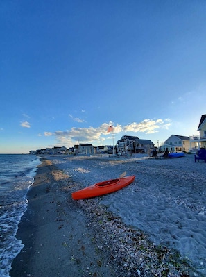 Nightly walk at Sea Drift Beach High Tide