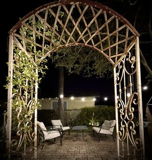 Arbor entrance to garden