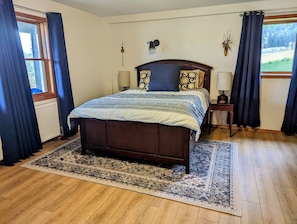 master bedroom - queen size bed