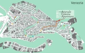Apartment location map
