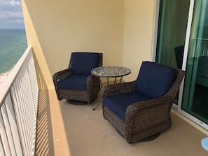 Balcony sitting area