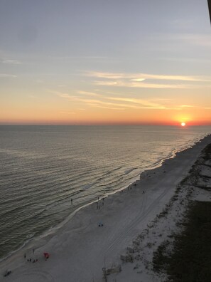 Sunset from the balcony (fall)