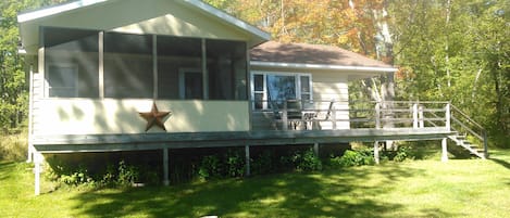 Sowl's Cabin with the new screen porch