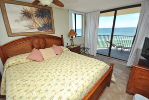 A fabulous ocean view from the bedroom, too!