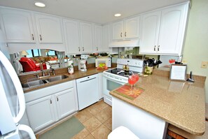 A fully stock newly renovated kitchen to prepare your meals.