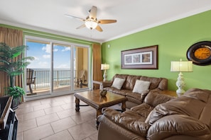 Living area with Gulf Views