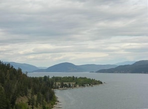 Lake and Mountain Views from Loft Bedroom