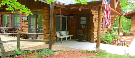 Log cabin provides a perfect place to relax and getaway 