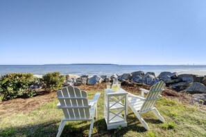 Enjoy sunset views over the sound