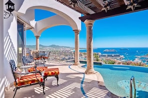 First Floor: Infinity Pool looking out over the Marina, Sea of Cortez and the Pacific Ocean