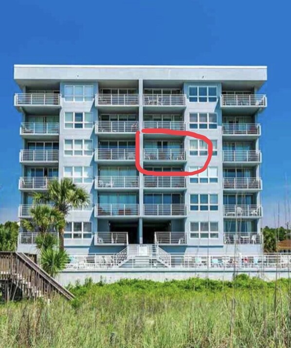 Unit 402 circled.  
