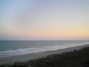 Sunset view from balcony