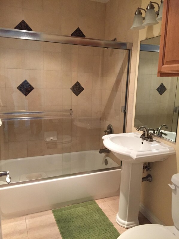Updated bathroom.