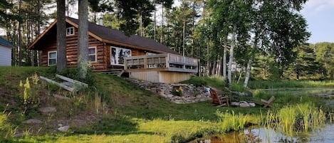 View of cabin from the dock