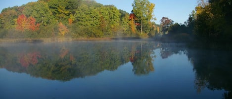 The Old Dam Inn is located on a wide channel leading to four beautiful lakes.