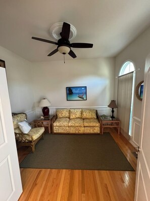 Located just off the front foyer the den offers a place to slip away and enjoy a movie on your own or extra sleeping with a queen sleep sofa.