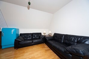 very comforatble sofas in dining/living room