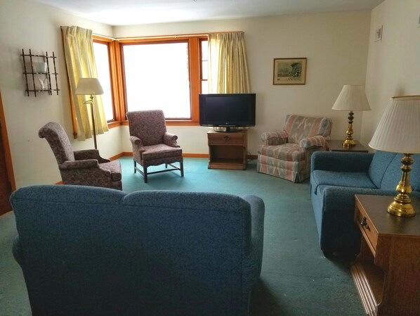 Shorewood has a spacious living room to unwind and relax.
