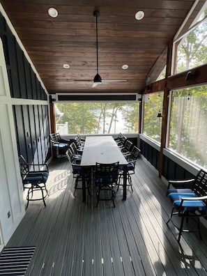 Dining Area of New Screened in Porch