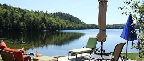 Lake front deck