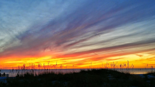 Amazing sunsets in front of Sun Plaza West