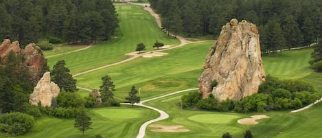 Perry Park golf course, view from above.