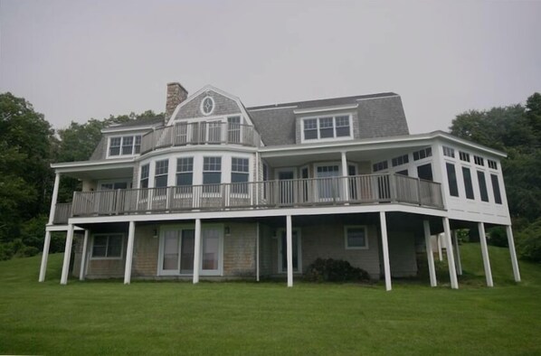 Our house view with the ocean behind us