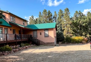 East side and large insulated garage.
