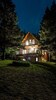 Night view of The Notch Chalet