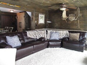 Large reclining sectional sofa - big enough for all your guests!