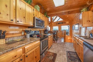 Galley style kitchen