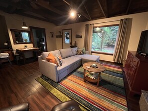 Living room with sleeper sofa
