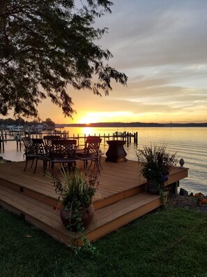 RIVER DECK AT SUNSET