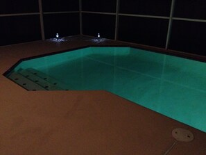 pool at night