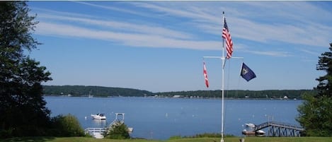 View of Pristine Linekin Bay.Common area dock
is on the left.