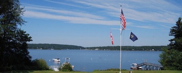 View of Pristine Linekin Bay.Common area dock
is on the left.